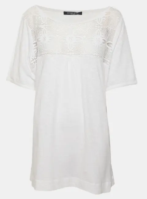 Marina Sport by Marina Rinaldi Jersey and Lace Top L