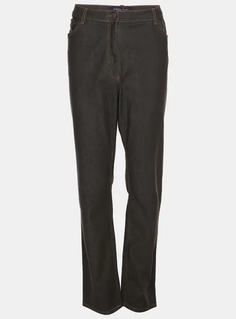 Marina Sport by Marina Rinaldi Brown Denim Jeans L