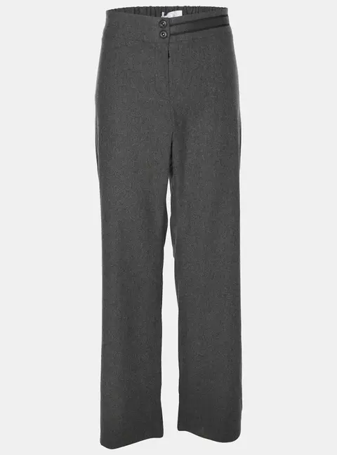Voyage by Marina Rinaldi Grey Wool Blend Trousers L