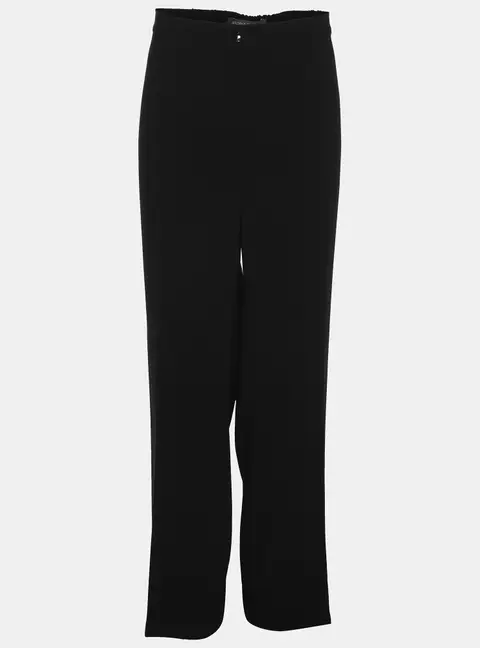 Marina Rinaldi Black Crepe Trousers L
