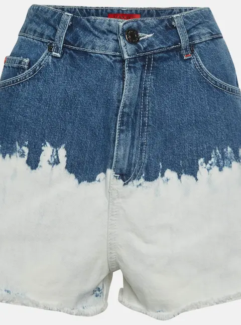 Max & Co. Blue/ White Denim Shorts L/Waist 32"