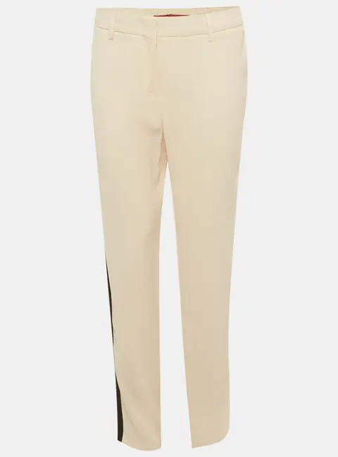 Max Mara Studio Multicolor Crepe Knit Trousers M