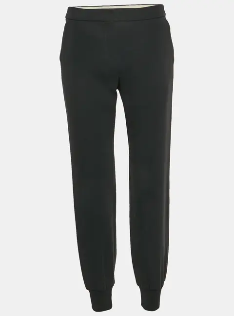 Max Mara Studio Black Crepe Joggers M