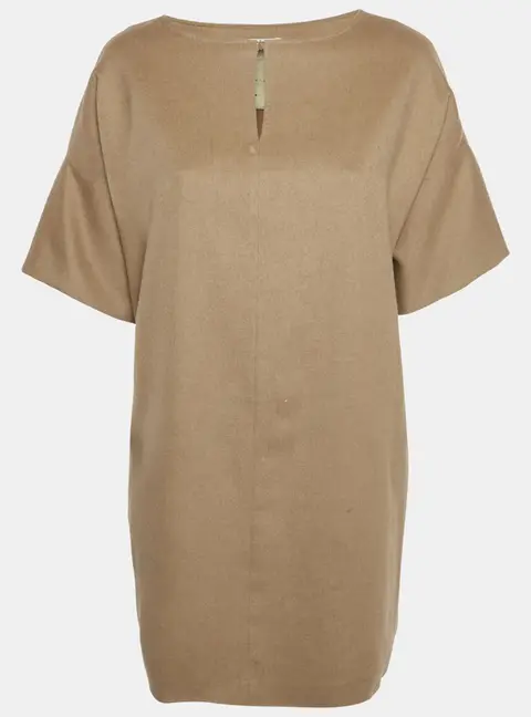 Max Mara Brown Camel Hair Mini Dress M
