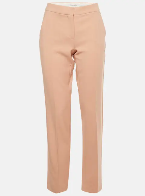 Max Mara Pink Wool Tailored Trousers M