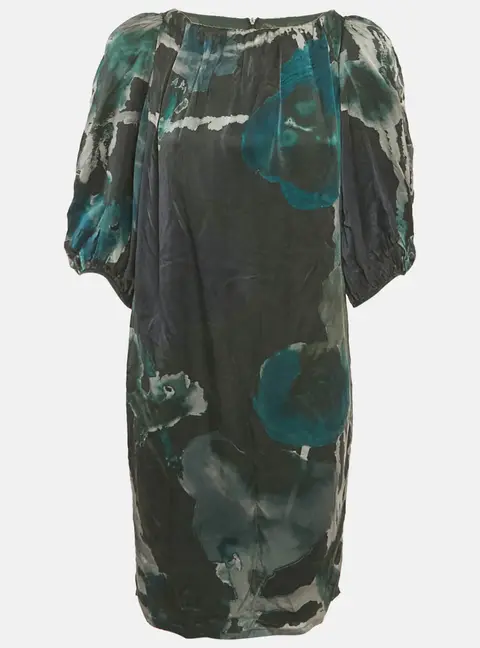 Max Mara Multicolor Printed Silk Shift Dress S