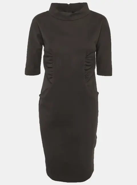 Max Mara Black Gabardine Short Dress M