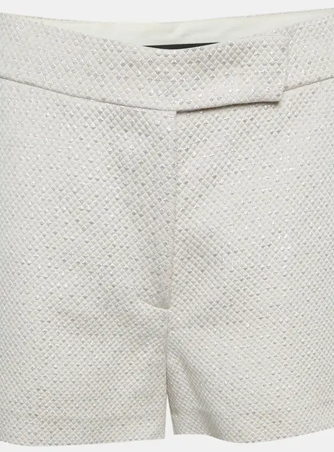 Max Mara Light Beige Tweed Regular Shorts S