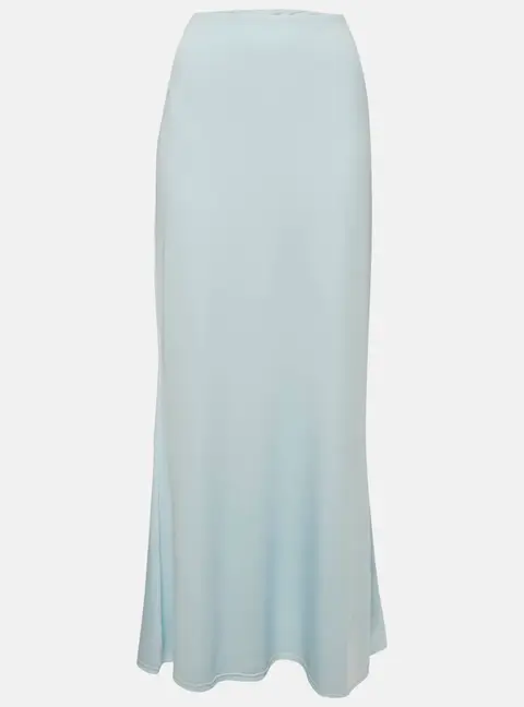Meshki Blue Jersey Maxi Skirt XL