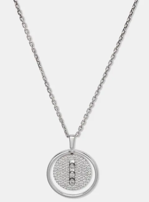Messika Lucky Move Diamond 18k White Gold Necklace