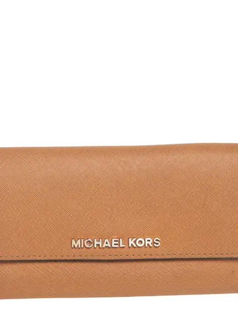 Michael Kors Tan Leather Continental Wallet