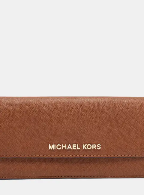 Michael Kors Brown Leather and Leather Wallets