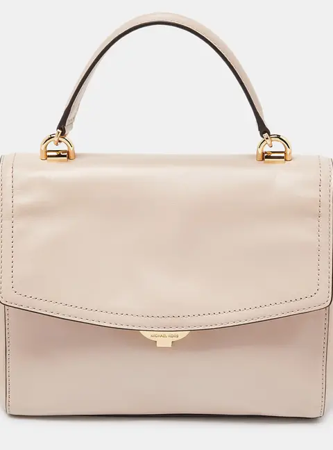 Michael Kors Pink Leather Small Ava Top Handle Bag
