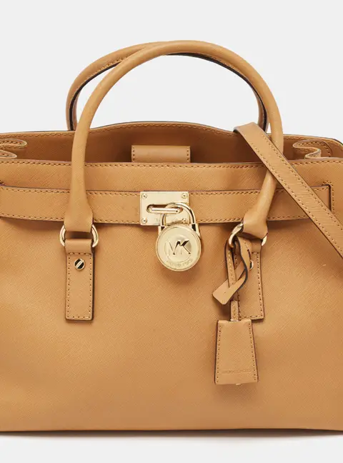 Michael Kors Tan Leather East/West Hamilton Tote