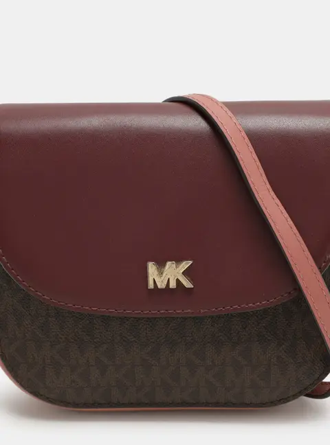 Michael Kors Multicolor Signature Coated Canvas and Leather Shoulder Bag