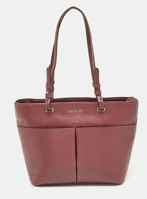Michael Kors Bedford Burgundy Leather Tote Bag