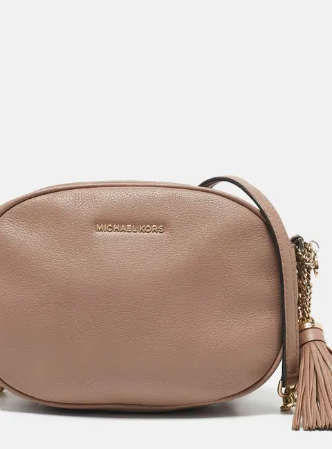 Michael Kors Old Rose Leather Ginny Crossbody Bag