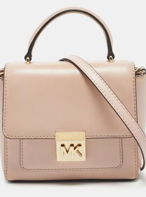 Michael Kors Mindy Pink Leather Top Handle Bags