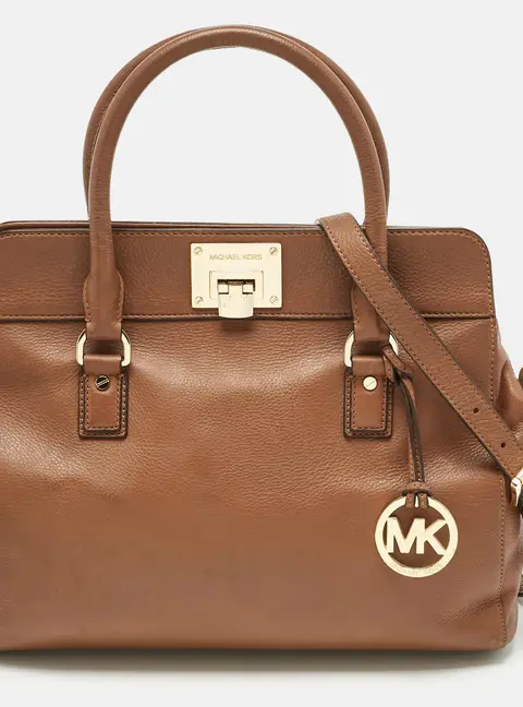 Michael Kors Astrid Brown Leather Tote Bag