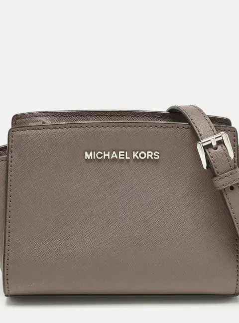 Michael Kors Selma XS Beige Leather Crossbody Bags