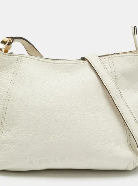 Michael Kors Off White Leather Hobo