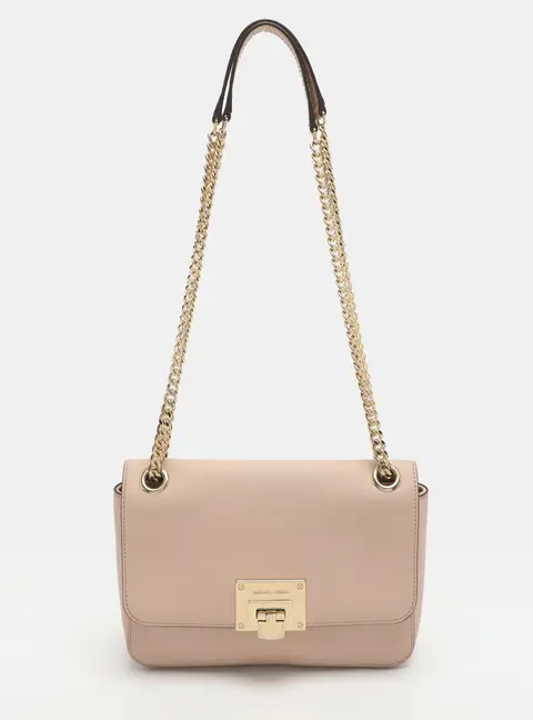 Michael Kors Tina Pink Leather Shoulder Bag