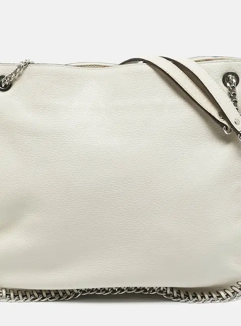 Michael Kors Chelsea Chain Off White Leather Hobo