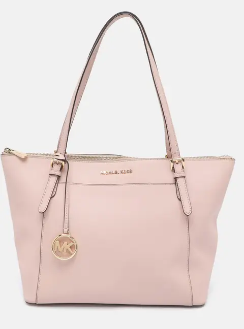 Michael Kors Caira Large Pink Leather Tote