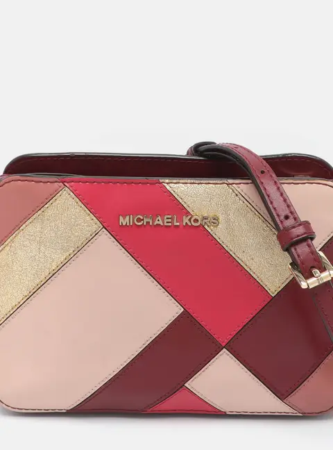Michael Kors Jet Set Multicolor Patchwork Leather Crossbody Bag