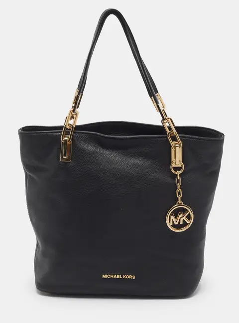 Michael Kors Brooke Black Soft Leather Tote