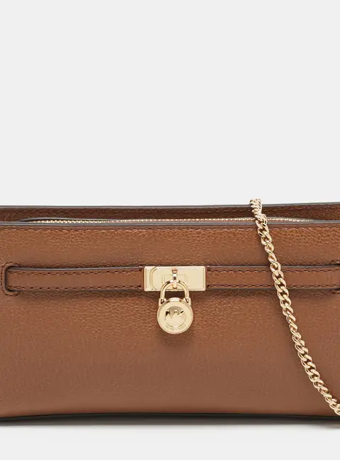 Michael Kors Moderne Extra Small Brown Leather Shoulder Bag