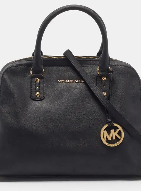 Michael Kors Sandrine Large Leather Satchel