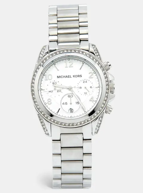 Michael Kors Blair MK5165 Silver Dial Stainless Steel Crystal Women's Wristwatch 39 mm