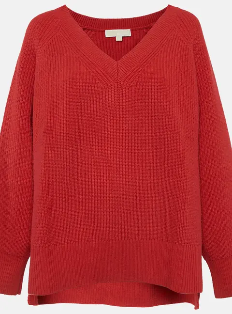 MICHAEL Michael Kors Red Rib Knit Jumper XL