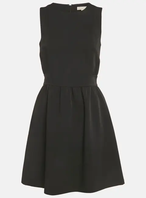 MICHAEL Michael Kors Black Crepe Sleeveless Mini Dress S