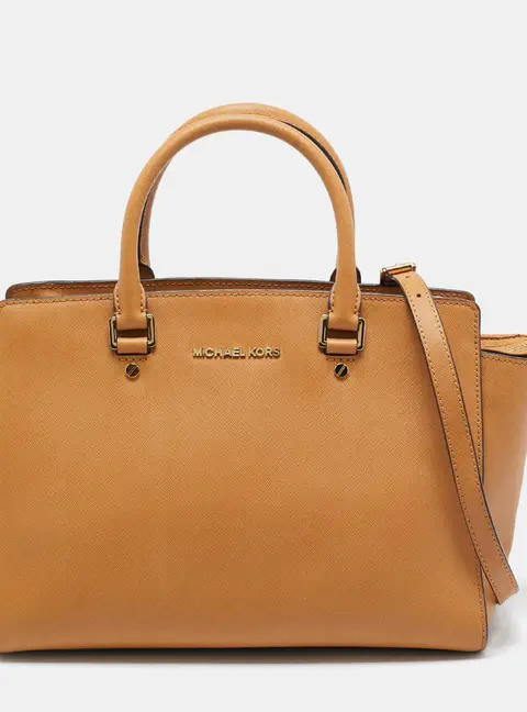 MICHAEL Michael Kors Selma Beige Leather Tote Bag