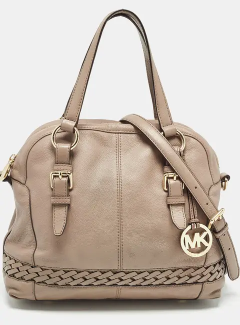 MICHAEL Michael Kors Beige Leather Gladstone Satchel