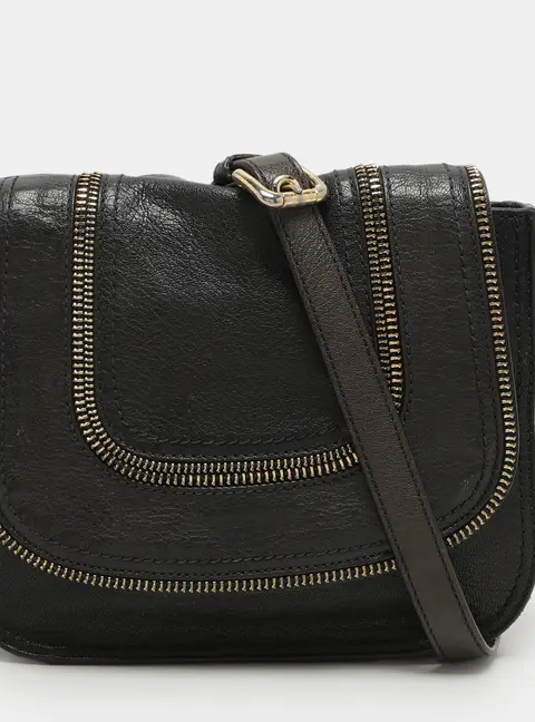 MICHAEL Michael Kors Navy Blue Leather Mini Crossbody Bag
