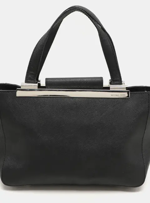 MICHAEL Michael Kors Black Leather Tote Bag
