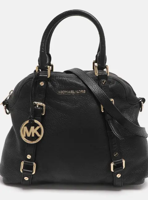 MICHAEL Michael Kors Bedford Black Leather Satchel