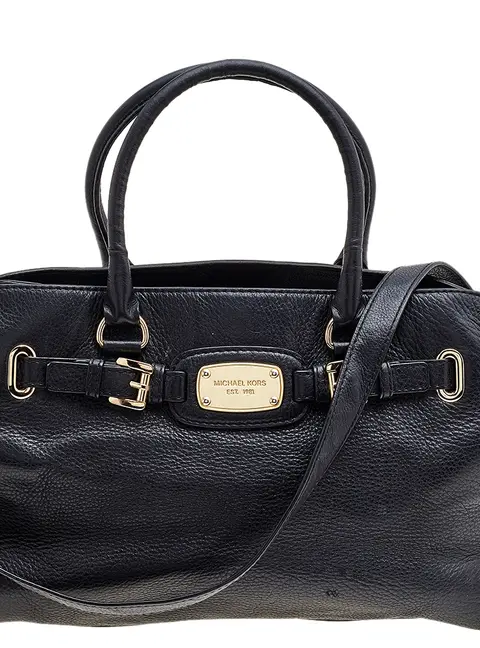 MICHAEL Michael Kors Black Leather Shoulder Bags