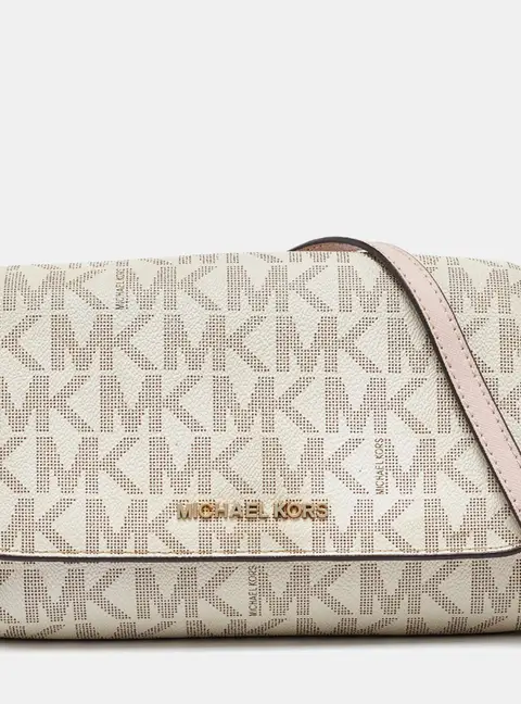 MICHAEL Michael Kors Ivory Signature Coated Canvas Crossbody Bag
