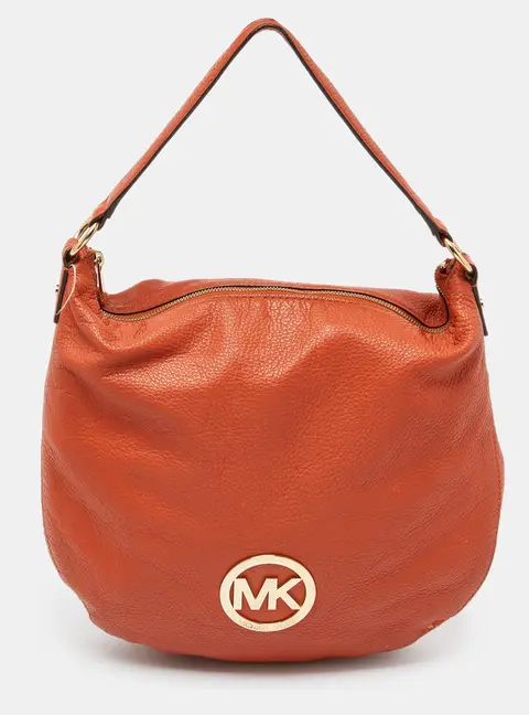 MICHAEL Michael Kors Orange Leather Hobos