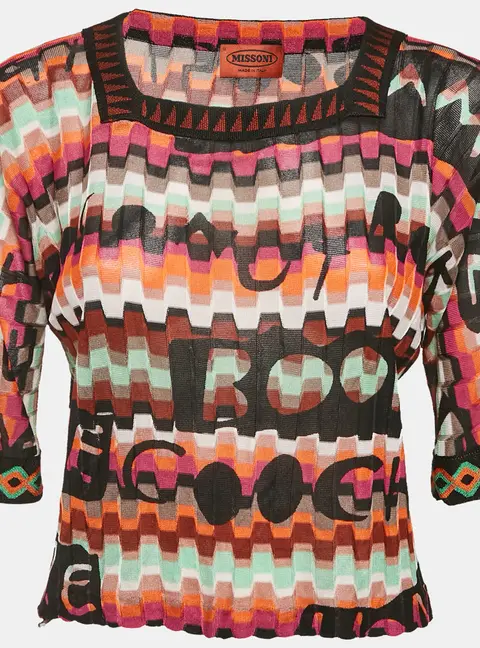 Missoni Multicolor Knit Top M