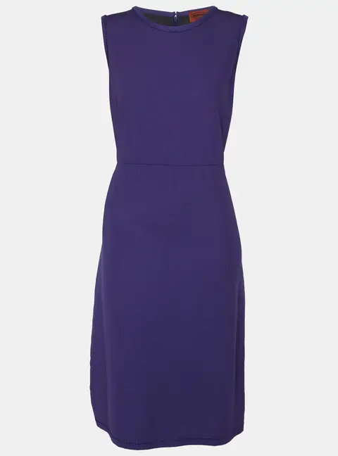 Missoni Purple Jersey Sleeveless Midi Dress M