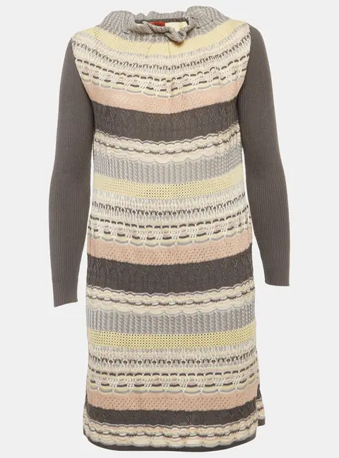 Missoni Multicolour Wool Knitted Mini Dress M