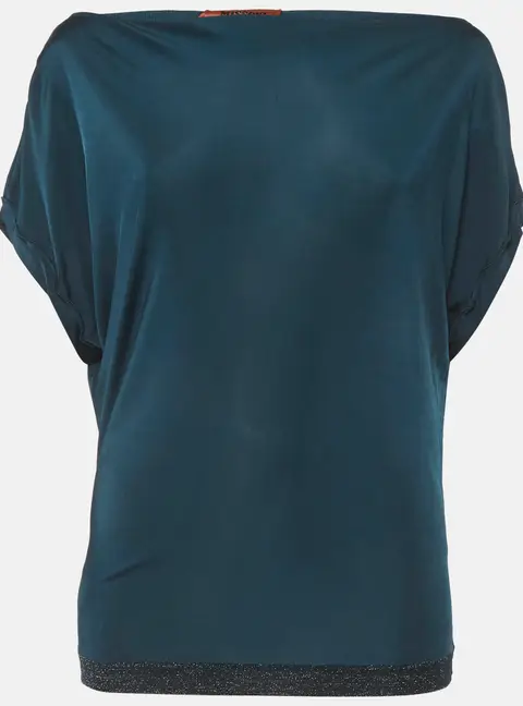 Missoni Teal Blue Jersey Top S