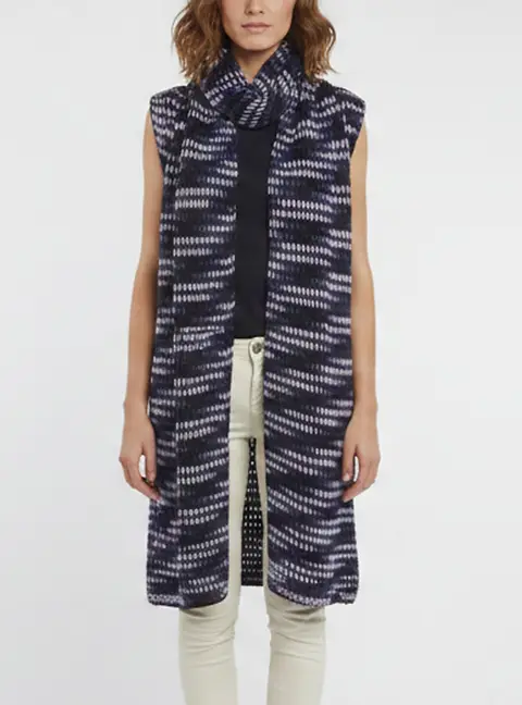 Missoni Knit Multicolor Sleeveless Cape S
