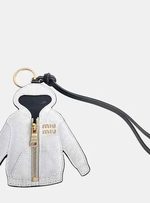 Miu Miu Grey Hoodie Keyring