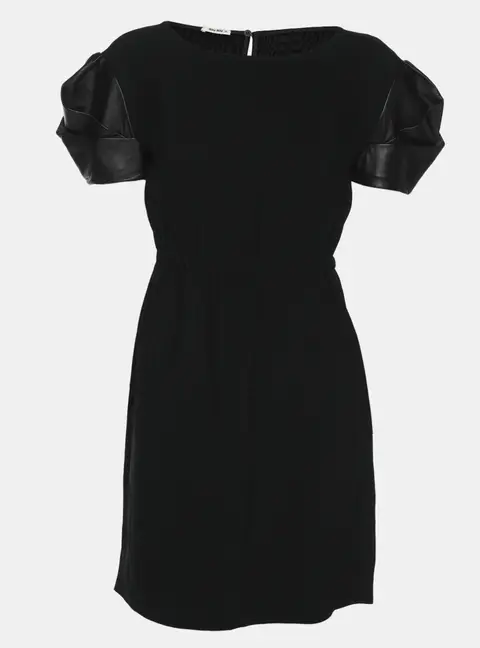 Miu Miu Black Crepe Dress XS